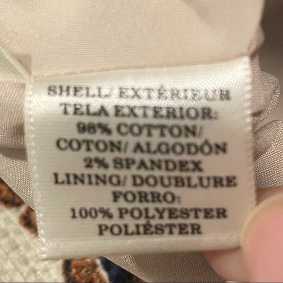 Ann Taylor Ivory/Blue Floral Skirt - Picture 5 of 6